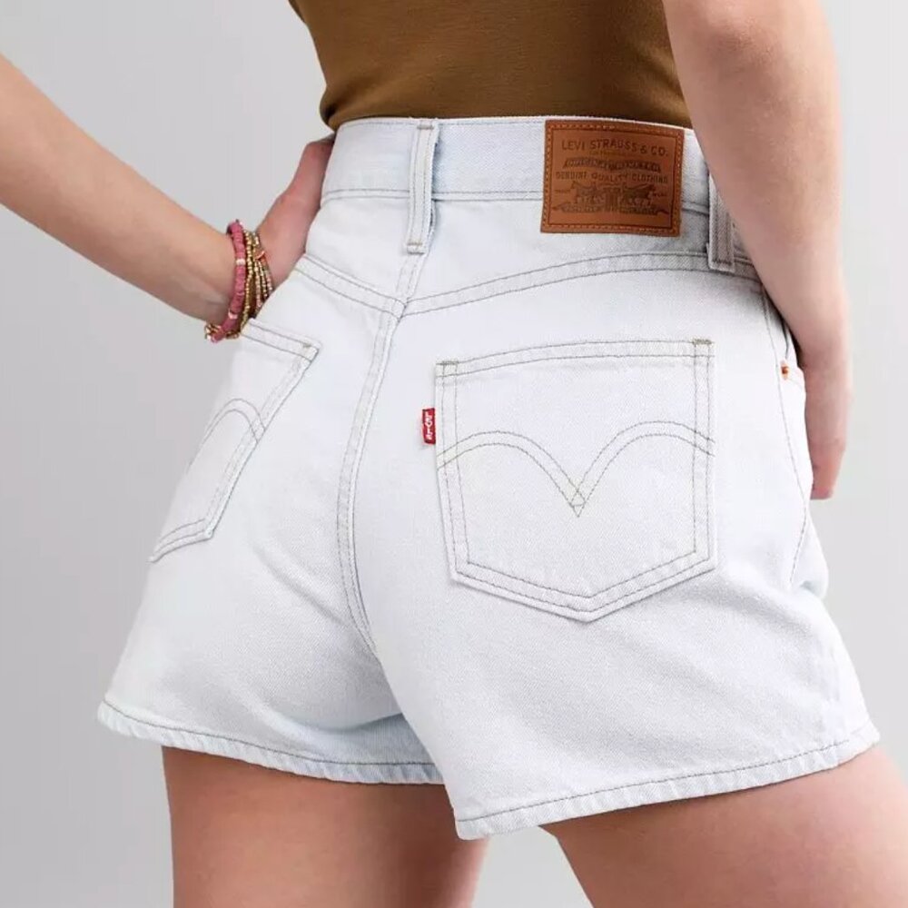 Levi’s® High-Waisted Wide Leg Short - Primer Blue